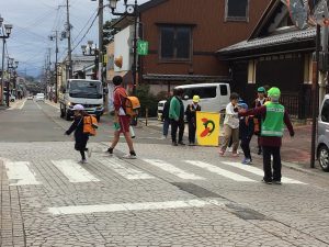 スクールガードのみなさん いつも登下校の見守りありがとうございます！