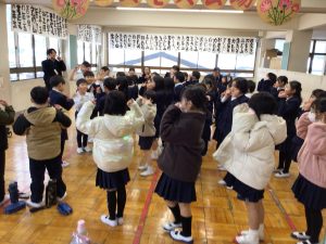 統合に向けて通学シミュレーション（下校時）を行いました